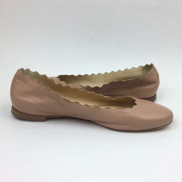 CHLOÉ  Lauren Scalloped Ballet Flat sz 6 - Picture 5 of 14